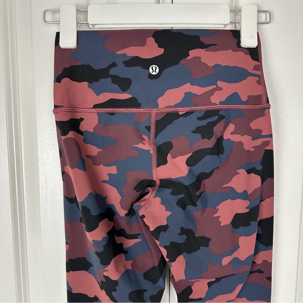 lululemon athletica Camo Leggings - Red and Blue